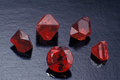 Cut Gem and Rough Crystals